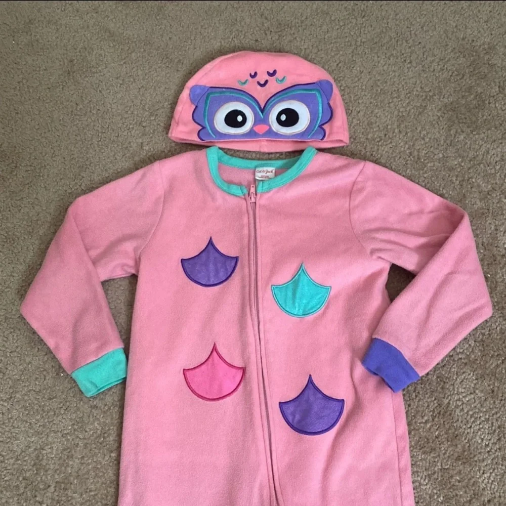 Cat & Jack🦉Owl Union Suit🦉 - Picture 3 of 3